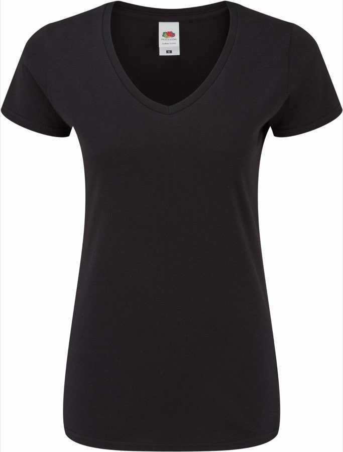 Lady-Fit Iconic 150 V-Neck T Fruit of the Loom Lady-Fit Iconic 150 V-Neck T