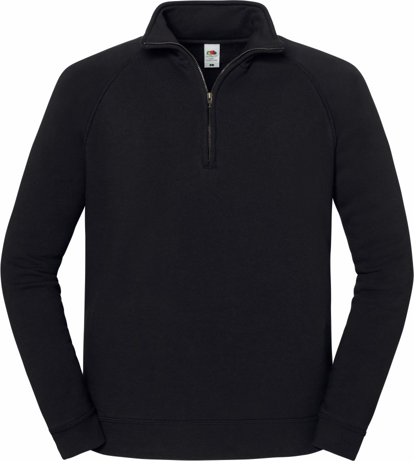 Iconic Premium Zip Neck Sweat Fruit of the Loom Iconic Premium Zip Neck Sweat