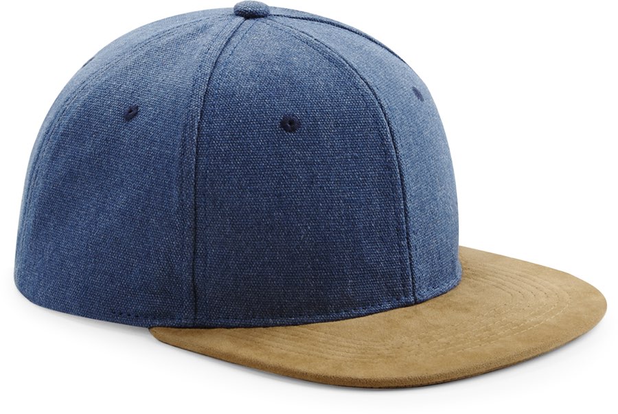 6 panelová kšiltovka „Suede Peak Snapback“ Beechfield B 668