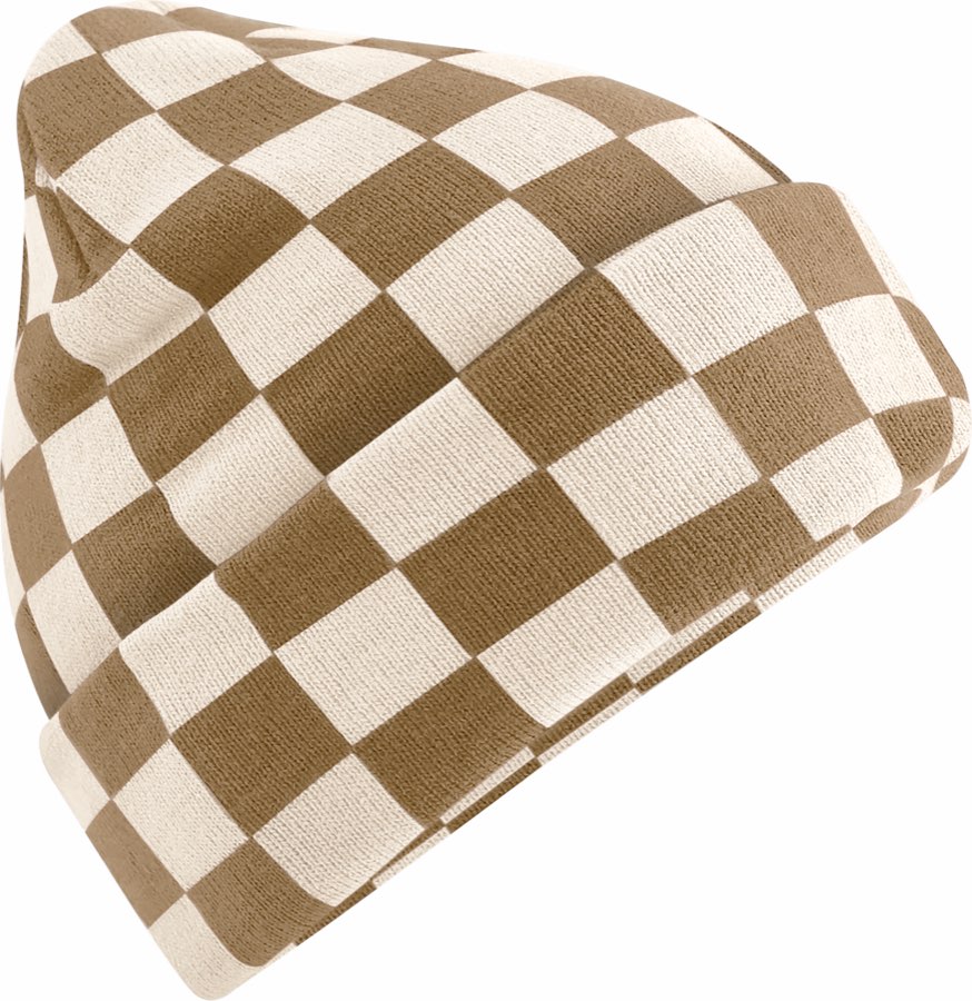 Pletená čepice „Checkerboard“ Beechfield B 531