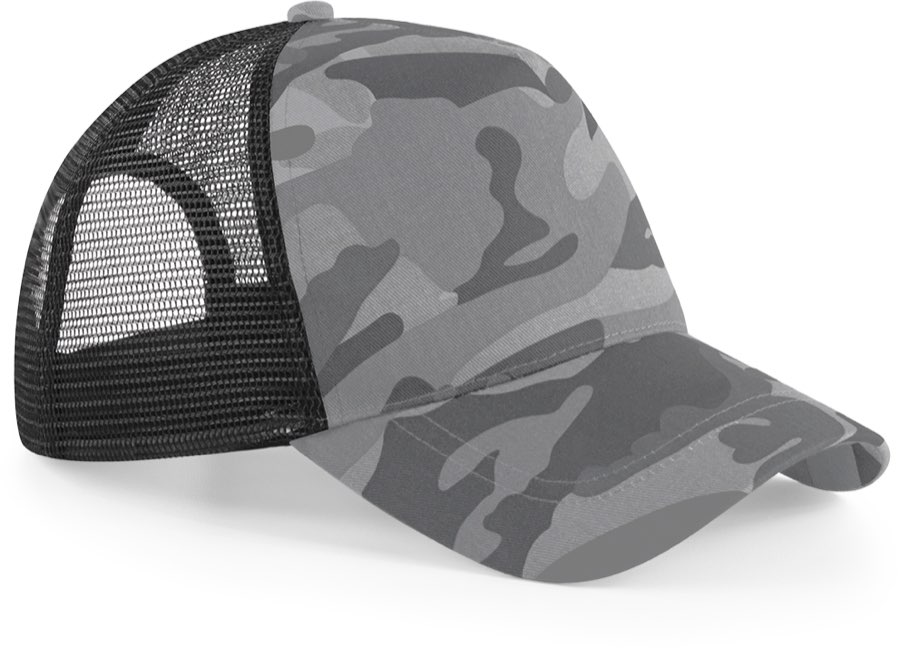5 panelová Trucker kšiltovka „Camo“ Beechfield B 694