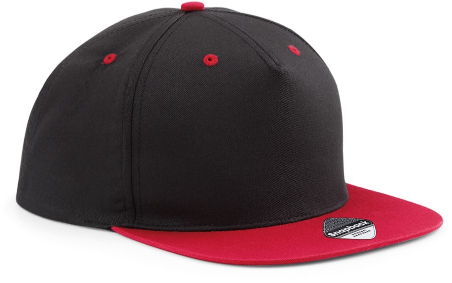 5 panelová Snapback kontrastní kšiltovka Beechfield B 610C