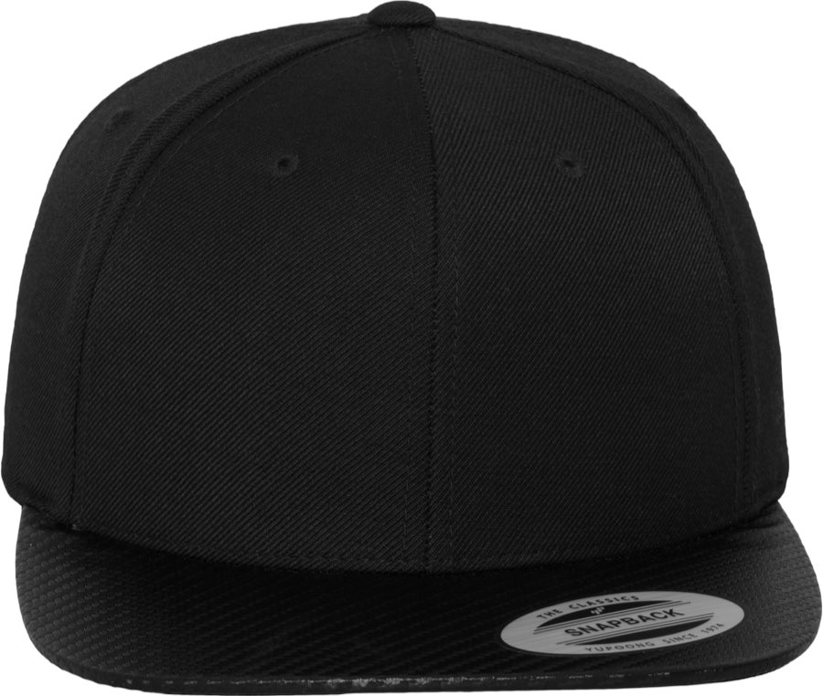 6 panelová Snapback kšiltovka „Carbon“ Flexfit 6089CA