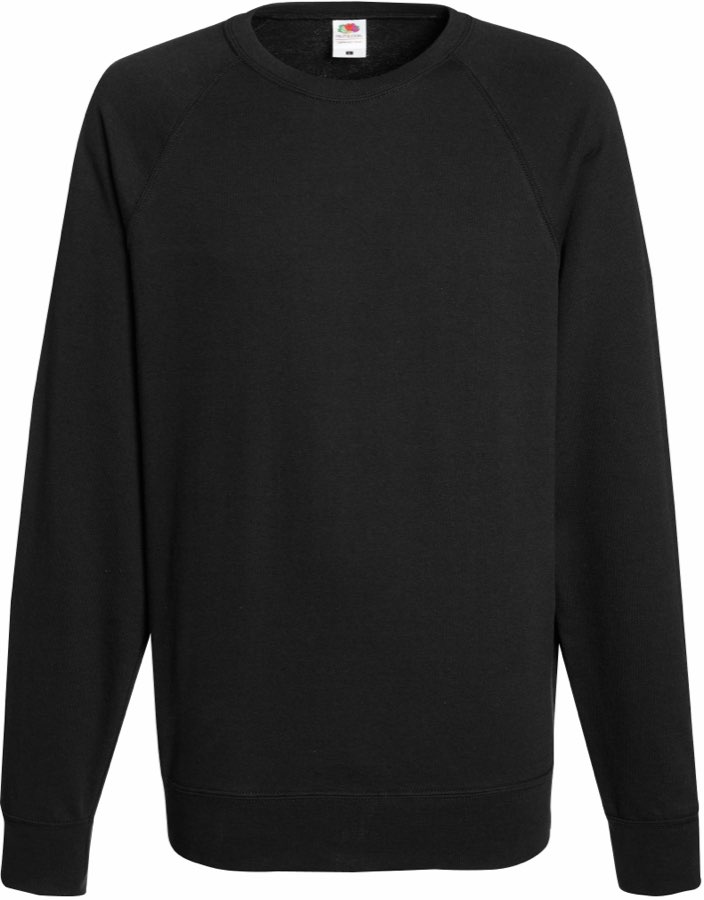 Lightweight Raglan Sweat Fruit of the Loom Lightweight Raglan Sweat