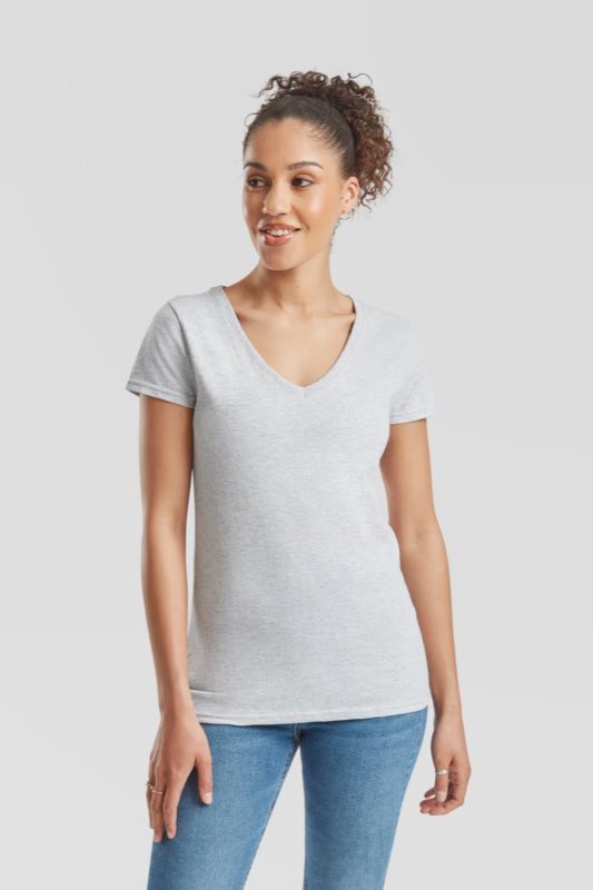Lady-Fit Valueweight V-Neck T Fruit of the Loom