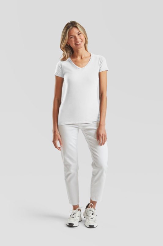 Lady-Fit Iconic 150 V-Neck T Fruit of the Loom