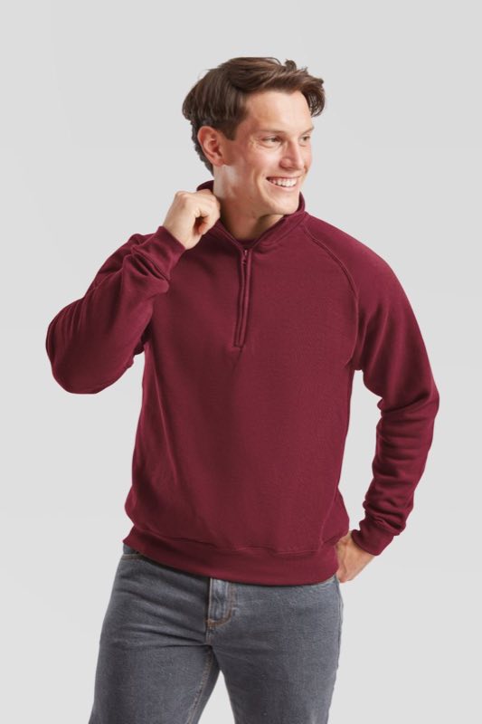 Classic Zip-Neck Sweat Fruit of the Loom
