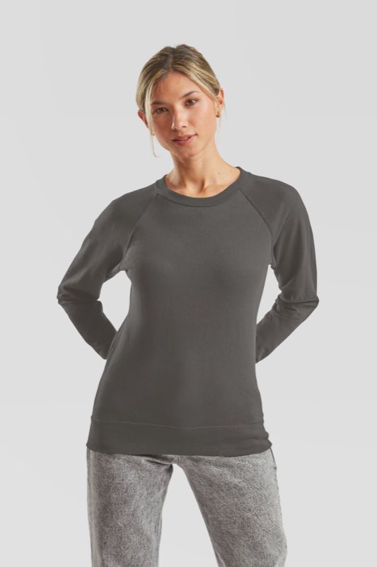 Lady-Fit LW Raglan Sweat Fruit of the Loom