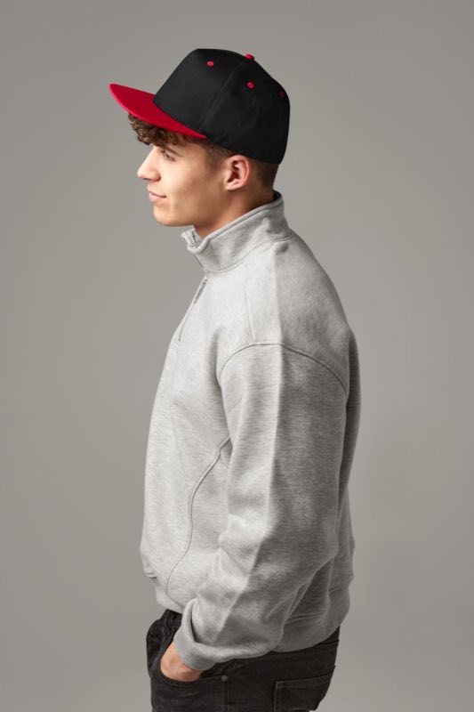 5 panelová Snapback kontrastní kšiltovka Beechfield