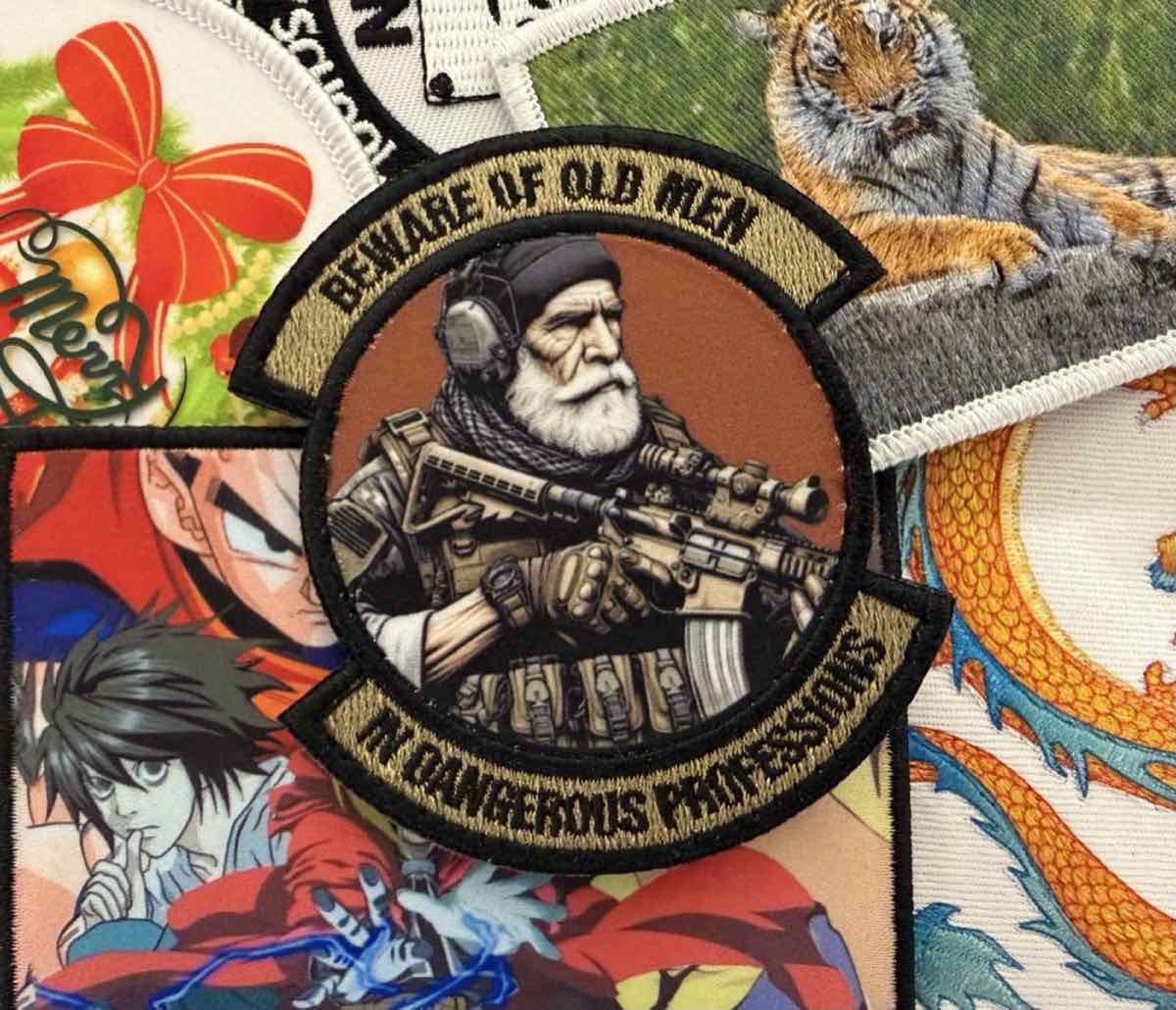 Woven and printed patches